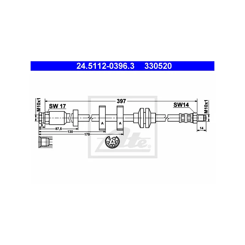 Flexible de frein ATE 24.5112-0396.3