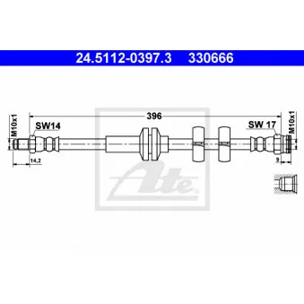 Flexible de frein ATE 24.5112-0397.3