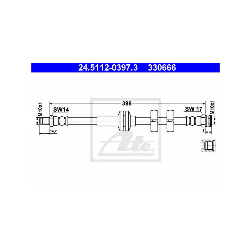 Flexible de frein ATE 24.5112-0397.3