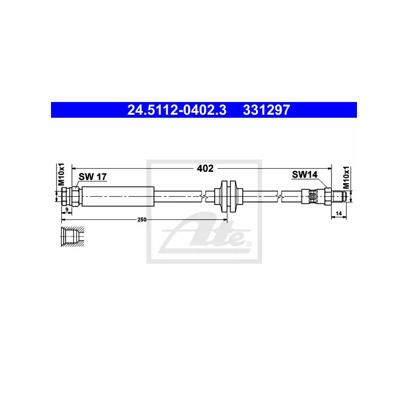 Flexible de frein ATE 24.5112-0402.3