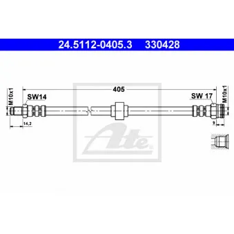 Flexible de frein ATE 24.5112-0405.3