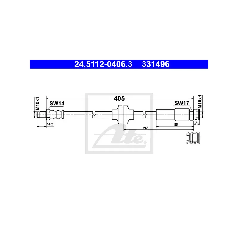 Flexible de frein ATE 24.5112-0406.3