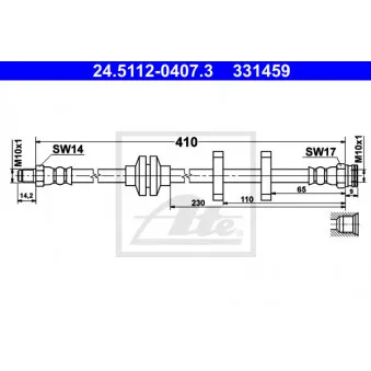 Flexible de frein ATE 24.5112-0407.3