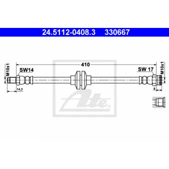 Flexible de frein ATE 24.5112-0408.3