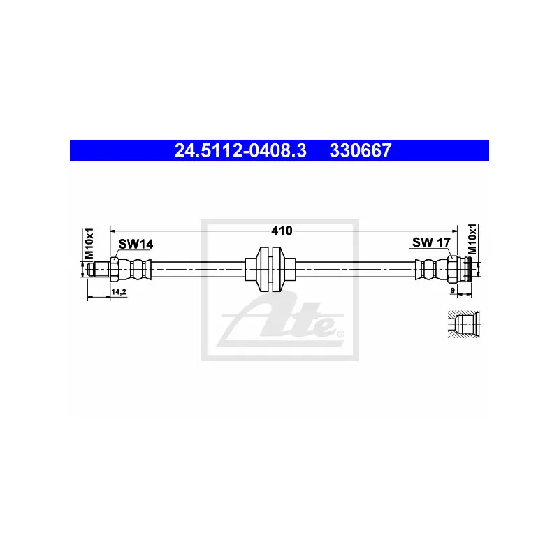 Flexible de frein ATE 24.5112-0408.3
