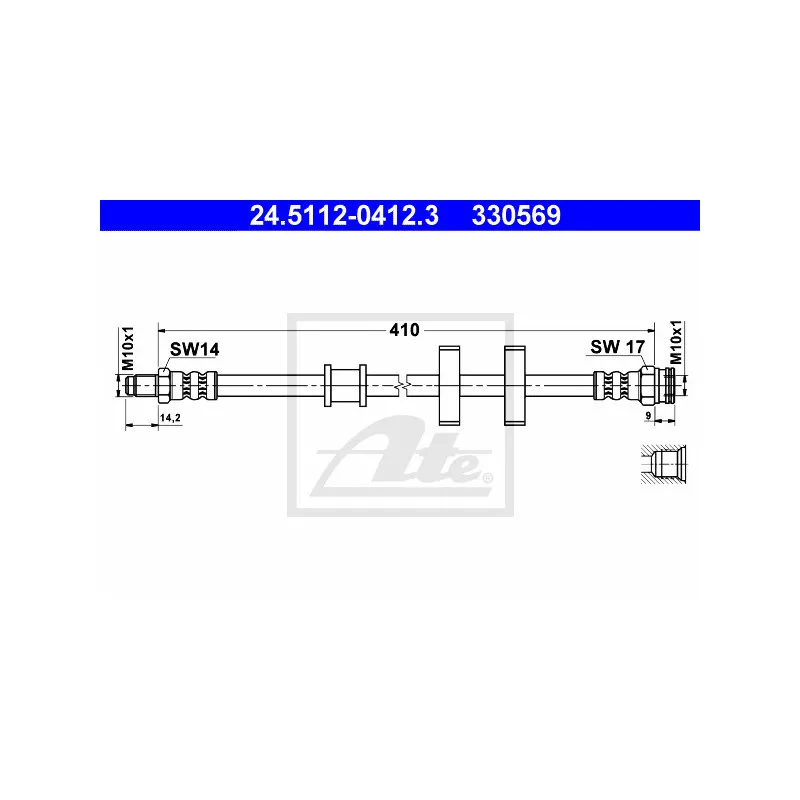 Flexible de frein ATE 24.5112-0412.3