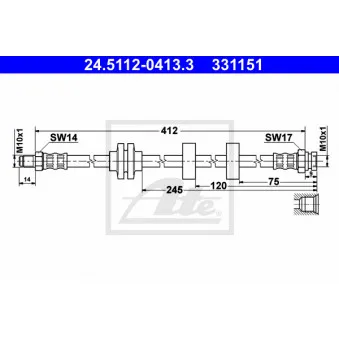Flexible de frein ATE 24.5112-0413.3