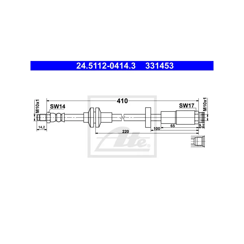 Flexible de frein ATE 24.5112-0414.3