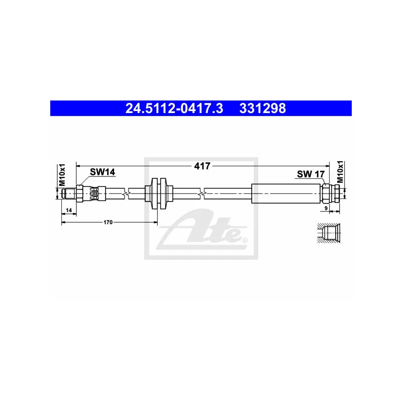 Flexible de frein ATE 24.5112-0417.3