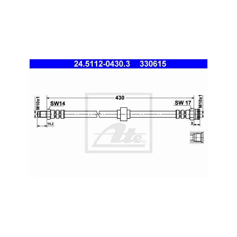 Flexible de frein ATE 24.5112-0430.3