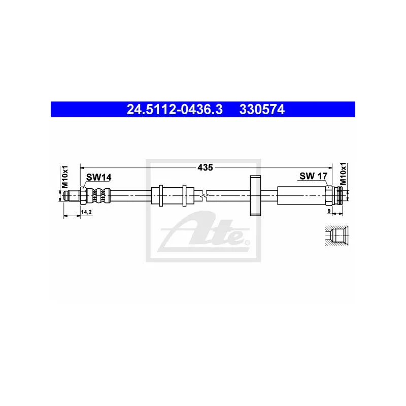 Flexible de frein ATE 24.5112-0436.3