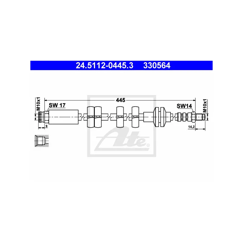 Flexible de frein ATE 24.5112-0445.3