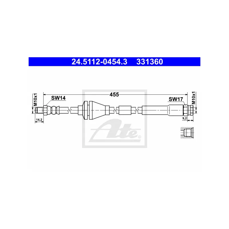 Flexible de frein ATE 24.5112-0454.3