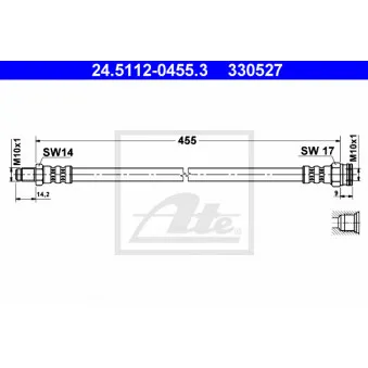 Flexible de frein ATE 24.5112-0455.3