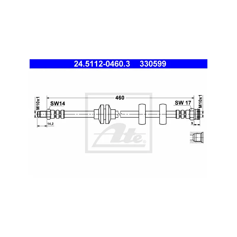 Flexible de frein ATE 24.5112-0460.3