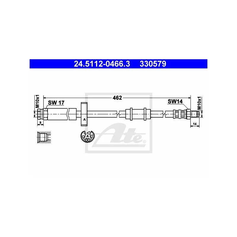 Flexible de frein ATE 24.5112-0466.3