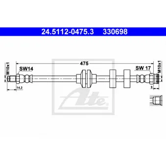 Flexible de frein ATE 24.5112-0475.3