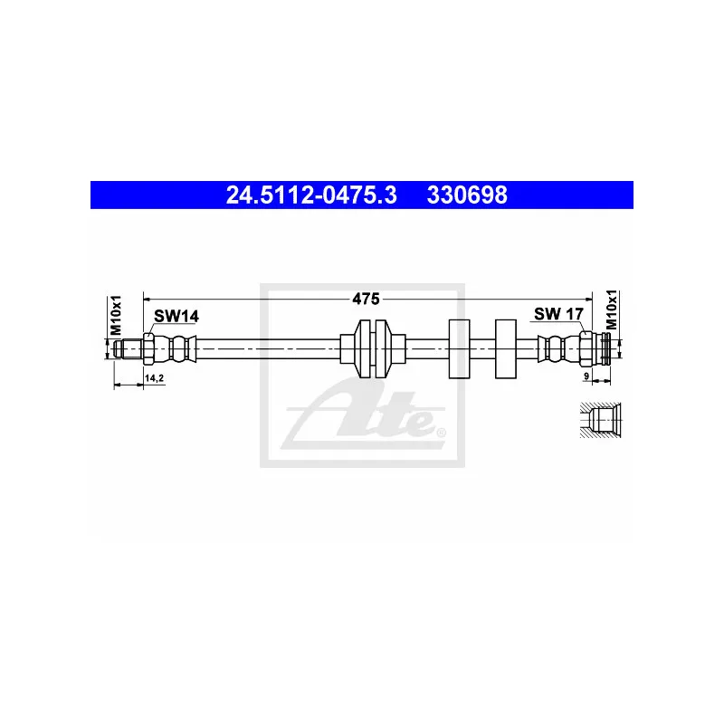 Flexible de frein ATE 24.5112-0475.3