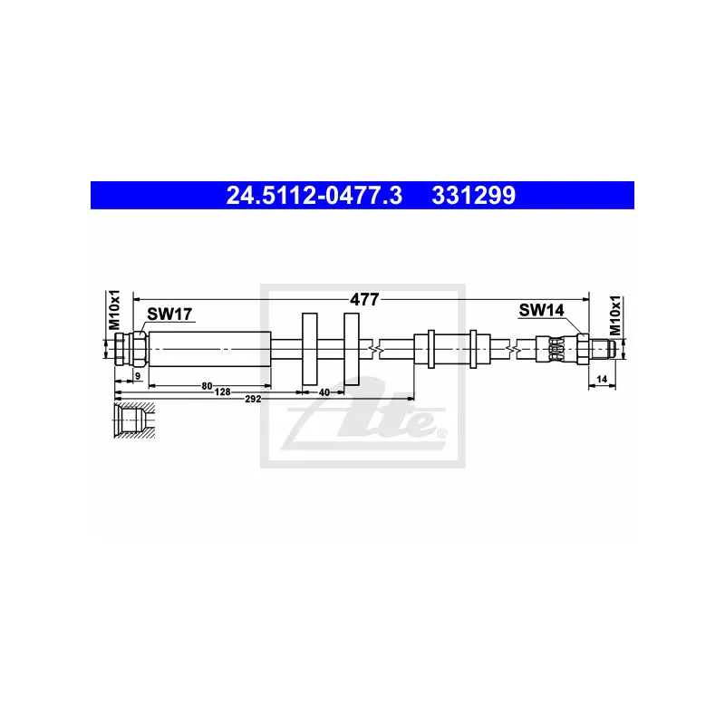 Flexible de frein ATE 24.5112-0477.3