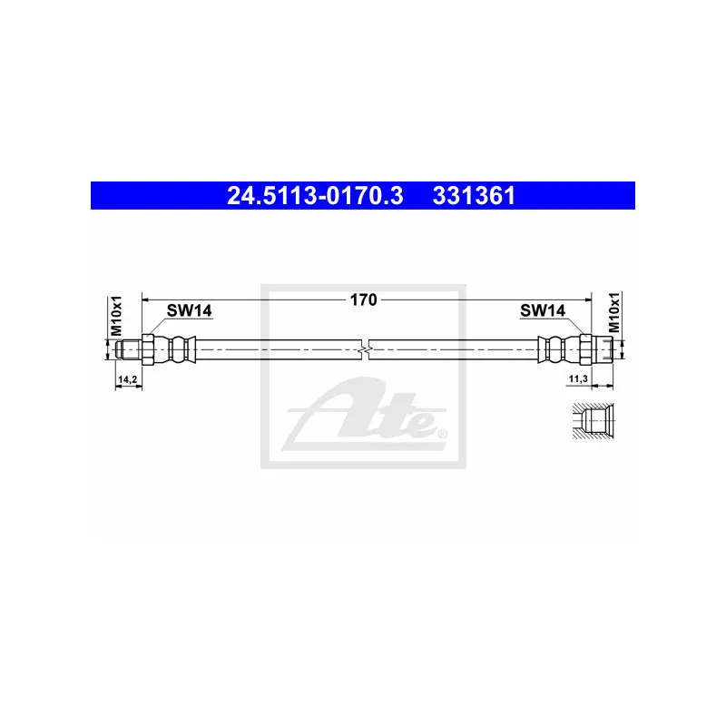 Flexible de frein ATE 24.5113-0170.3