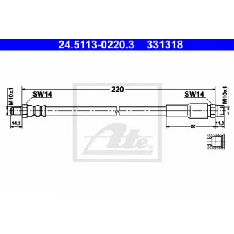 Flexible de frein ATE 24.5113-0220.3