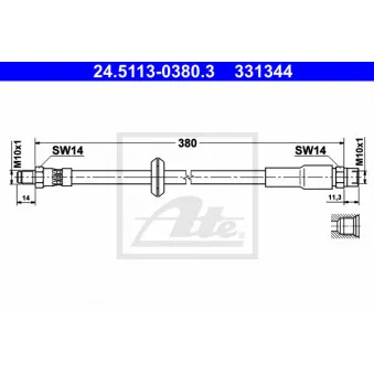 Flexible de frein ATE 24.5113-0380.3