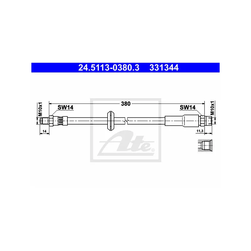 Flexible de frein ATE 24.5113-0380.3