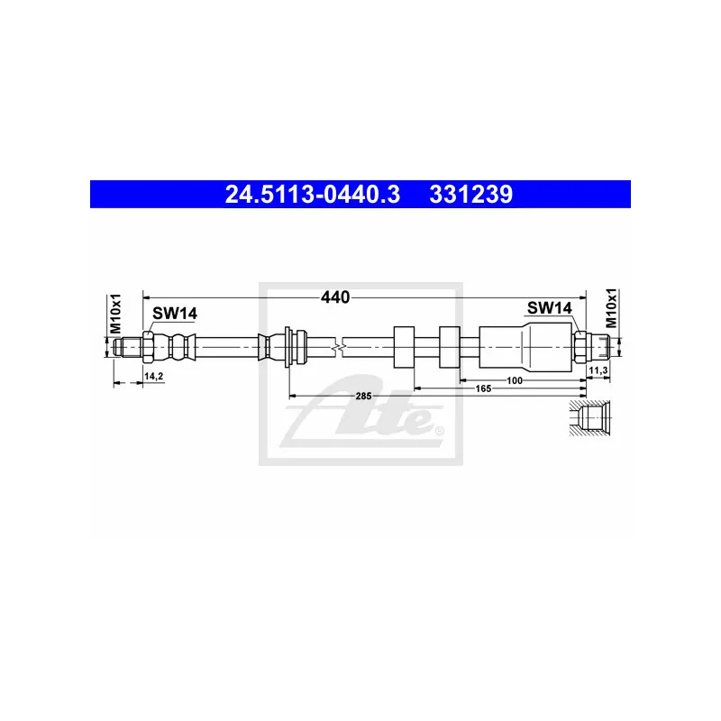 Flexible de frein ATE 24.5113-0440.3