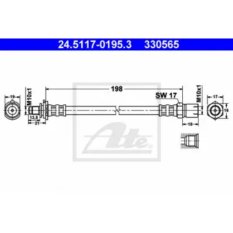 Flexible de frein ATE 24.5117-0195.3