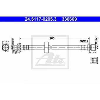 Flexible de frein ATE 24.5117-0205.3