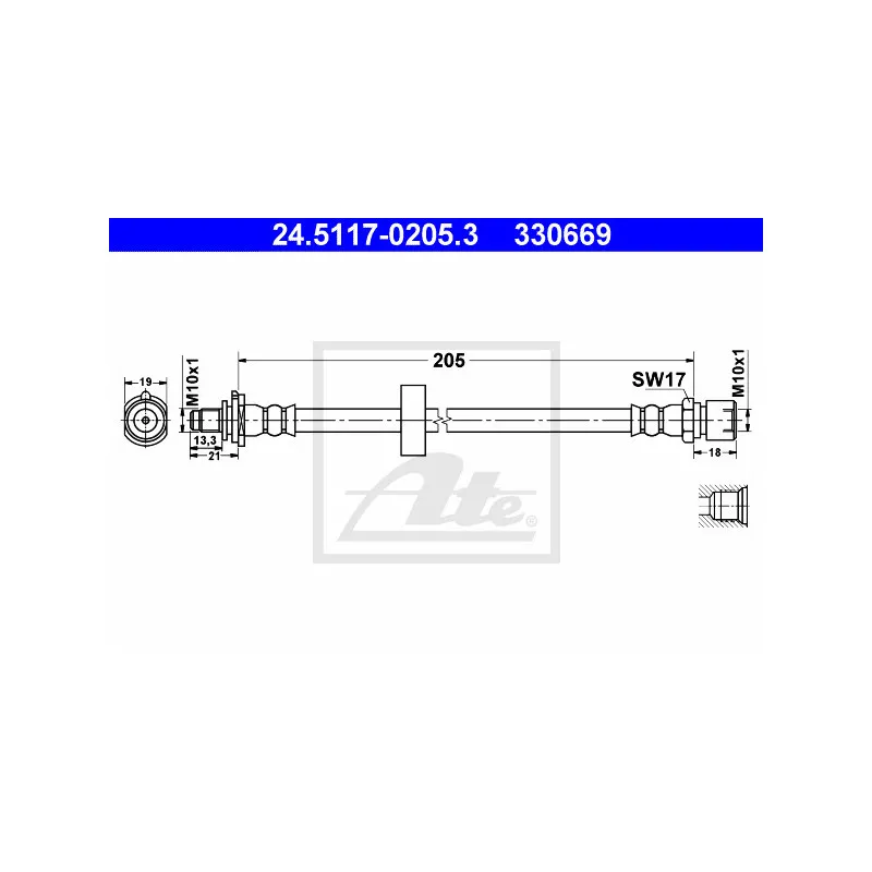 Flexible de frein ATE 24.5117-0205.3