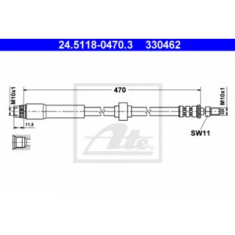 Flexible de frein ATE 24.5118-0470.3