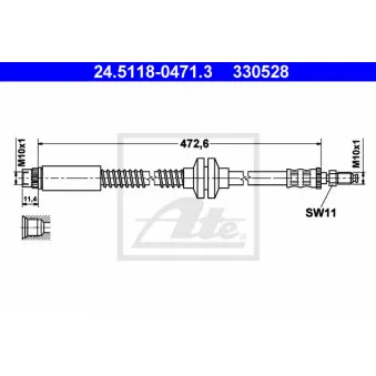 Flexible de frein ATE 24.5118-0471.3