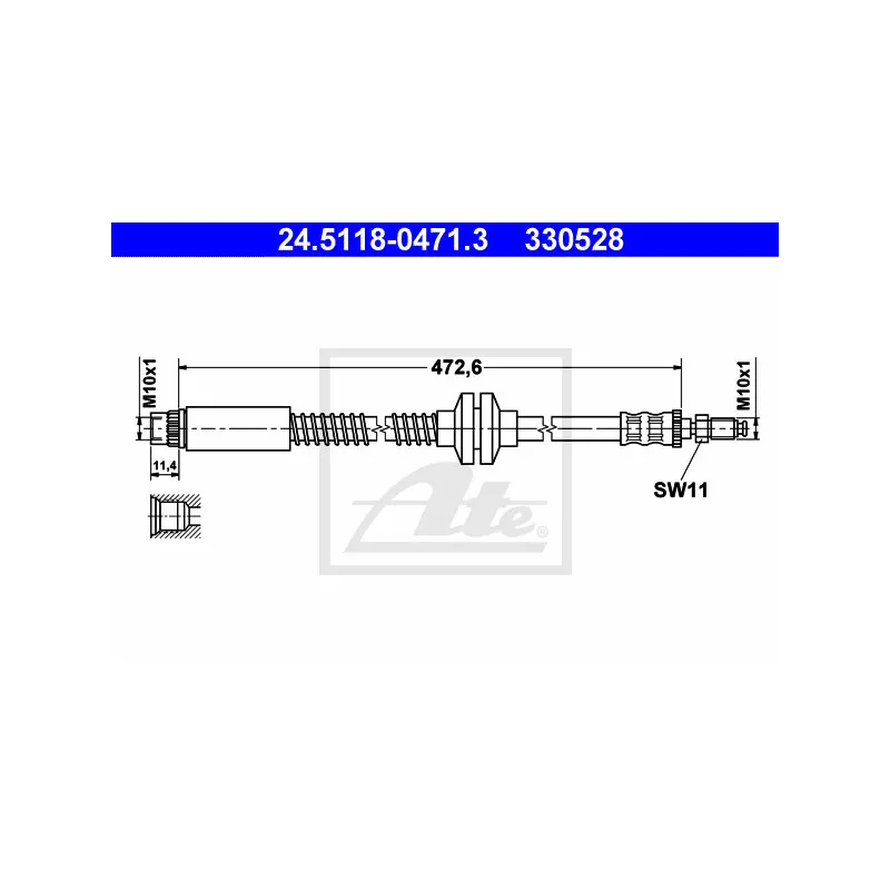 Flexible de frein ATE 24.5118-0471.3