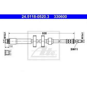 Flexible de frein ATE 24.5118-0520.3