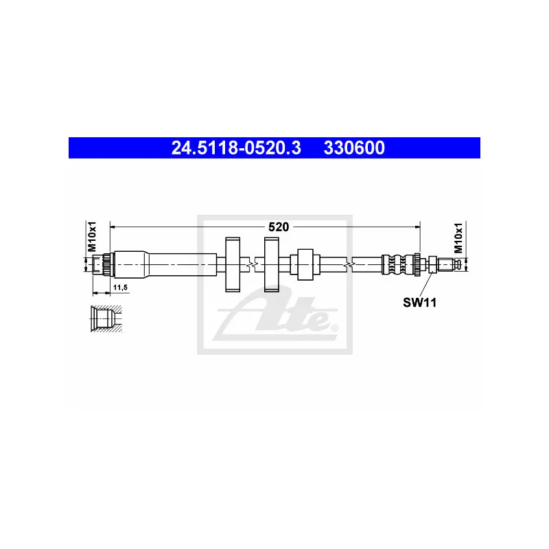 Flexible de frein ATE 24.5118-0520.3