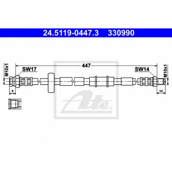 Flexible de frein ATE 24.5119-0447.3