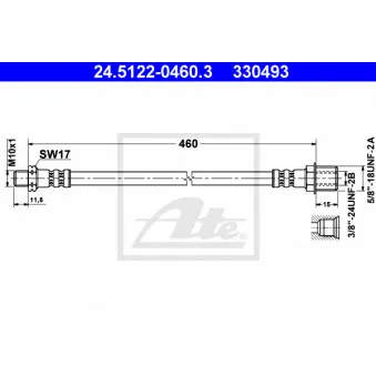 Flexible de frein ATE 24.5122-0460.3