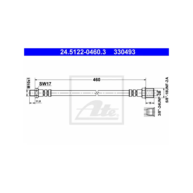 Flexible de frein ATE 24.5122-0460.3