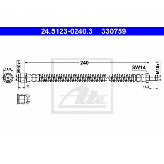 Flexible de frein ATE 24.5123-0240.3