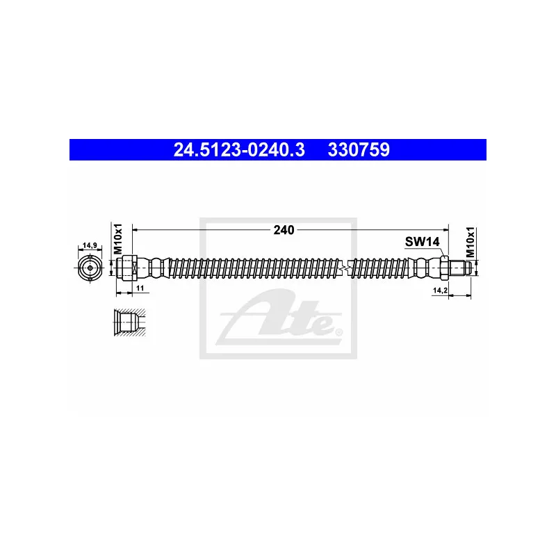 Flexible de frein ATE 24.5123-0240.3