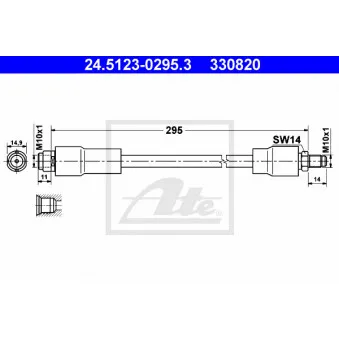 Flexible de frein ATE 24.5123-0295.3