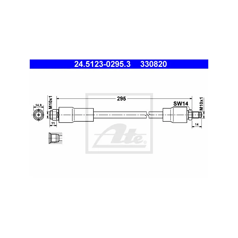 Flexible de frein ATE 24.5123-0295.3