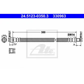 Flexible de frein ATE 24.5123-0350.3