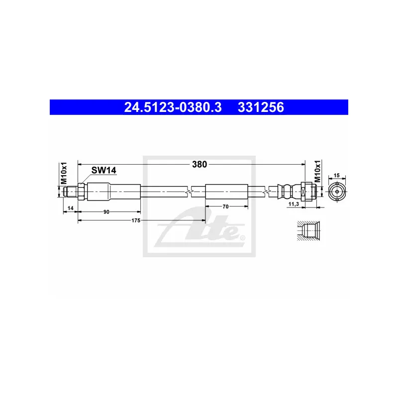 Flexible de frein ATE 24.5123-0380.3