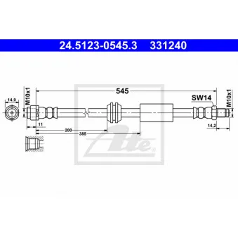 Flexible de frein ATE 24.5123-0545.3
