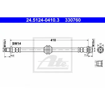 Flexible de frein ATE 24.5124-0410.3