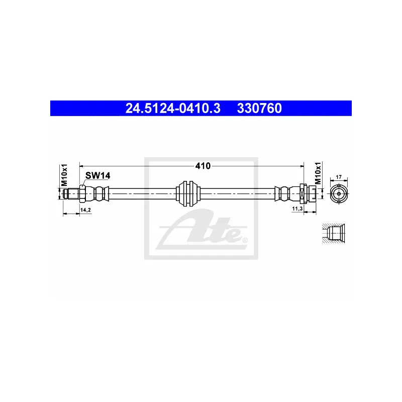 Flexible de frein ATE 24.5124-0410.3