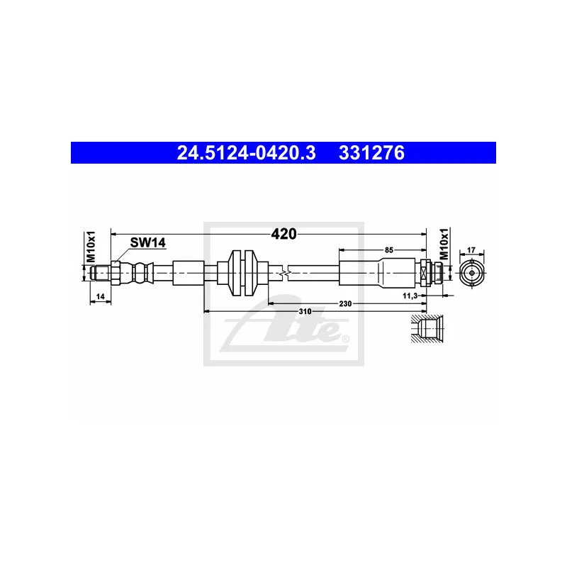Flexible de frein ATE 24.5124-0420.3