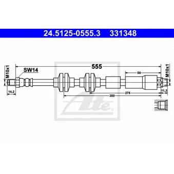 Flexible de frein ATE 24.5125-0555.3